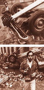 Jorge Eielson, Burial of the Luminous Sculpture, aus der Serie "Unteriridsche Skulpturen", 1966-1969